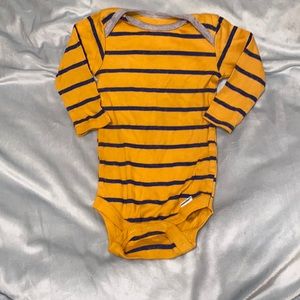 Yellow and navy blue shirt